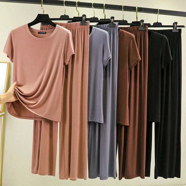 Women Lounge Cute Modal Pajama Sets