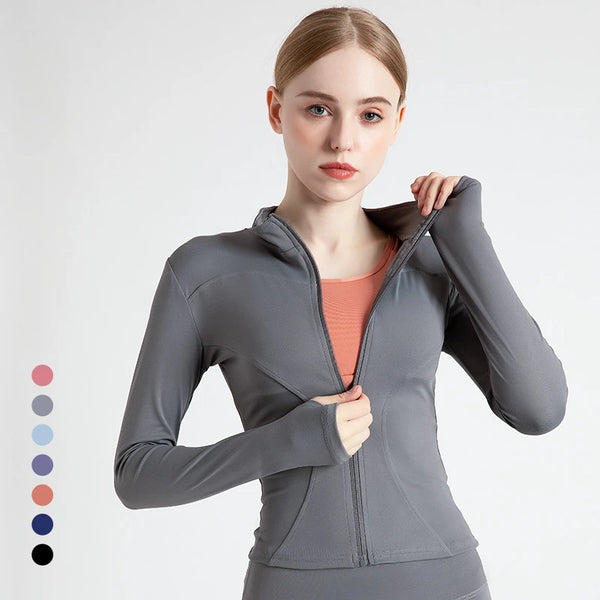 Fit Coat Women Casual Wear Long Sleeve Yoga Jacket