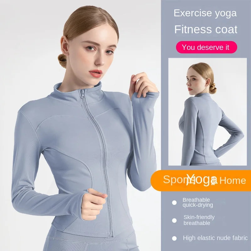 Fit Coat Women Casual Wear Long Sleeve Yoga Jacket
