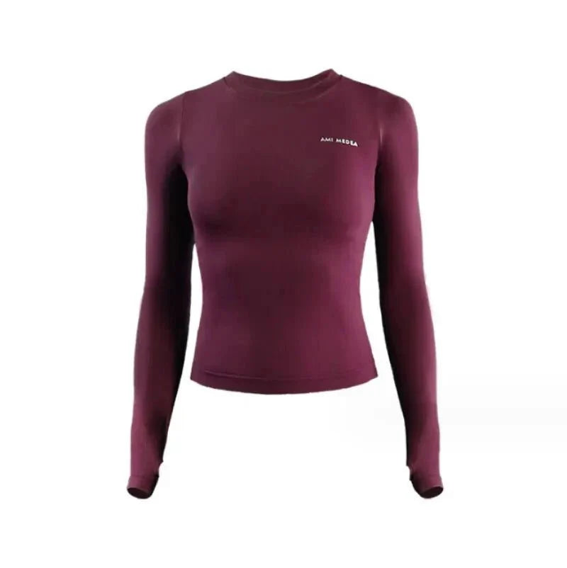 Women Long Sleeve Yoga & Running Sport Top