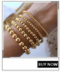 Trend Stretch Stainless Steel Stacked Ball Beaded Bracelets: