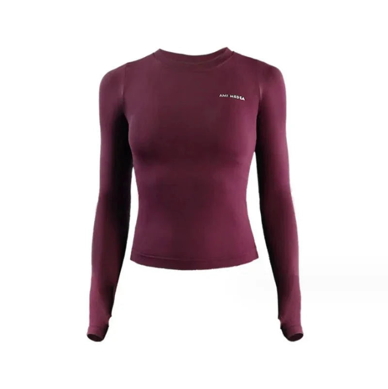 Women Long Sleeve Yoga & Running Sport Top