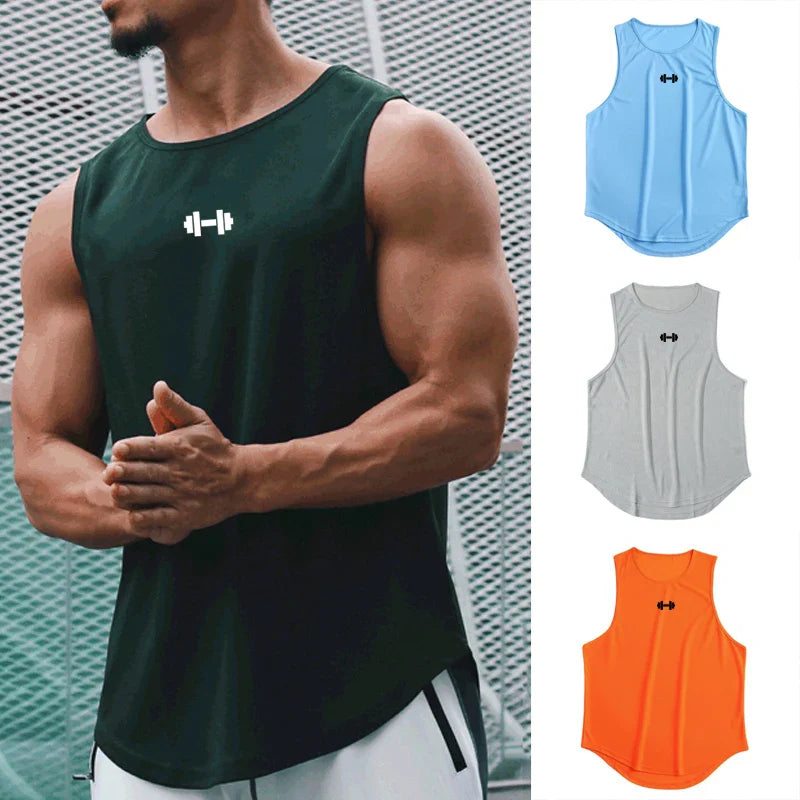 Men’s Quick-Dry Loose Gym Tank Top