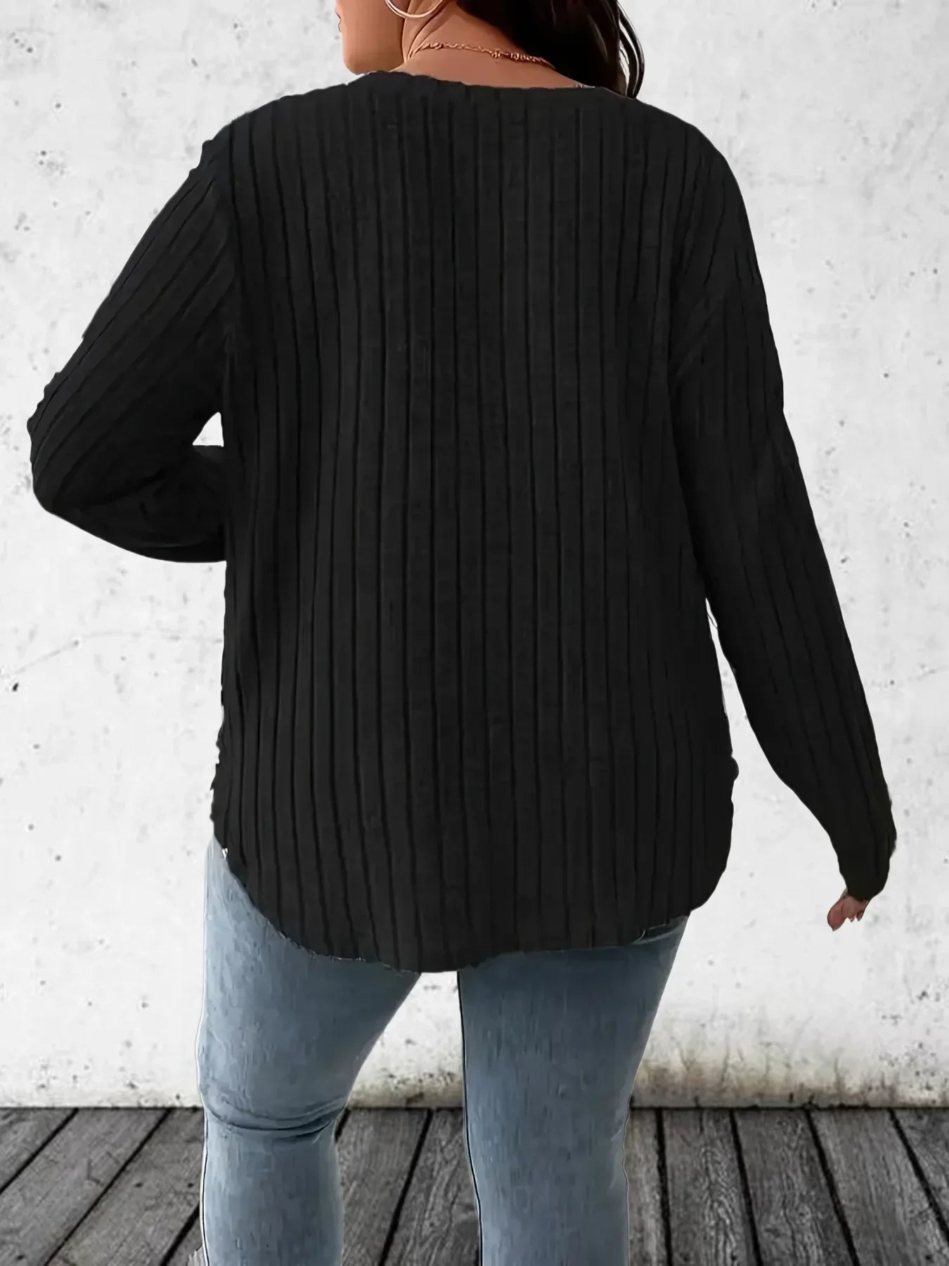 Women's Casual Fashion V Neck Long Sleeve T-Shirt