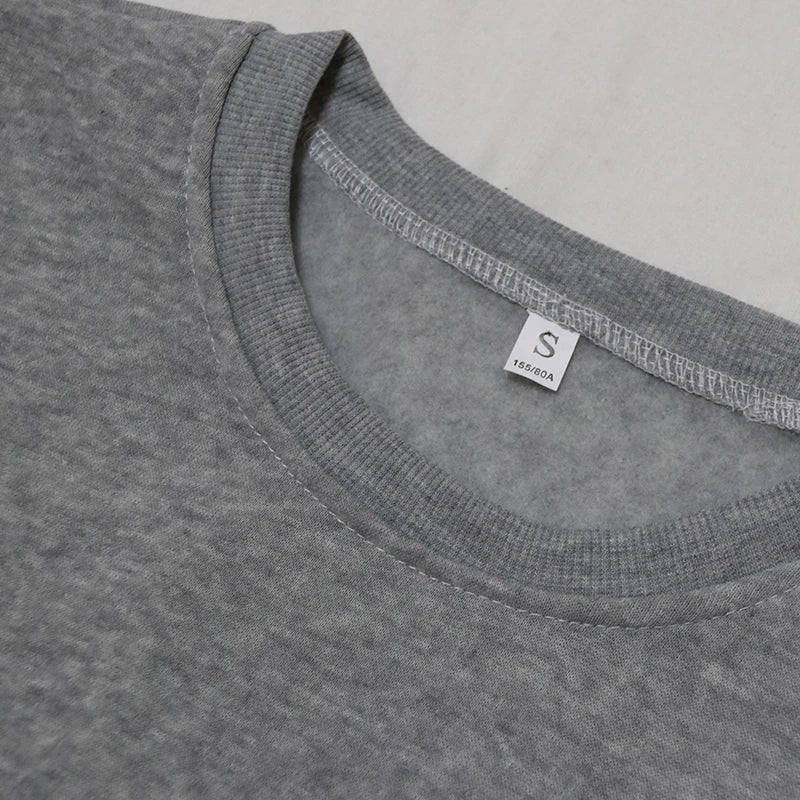 Letter Printed Oversize Sweatshirt