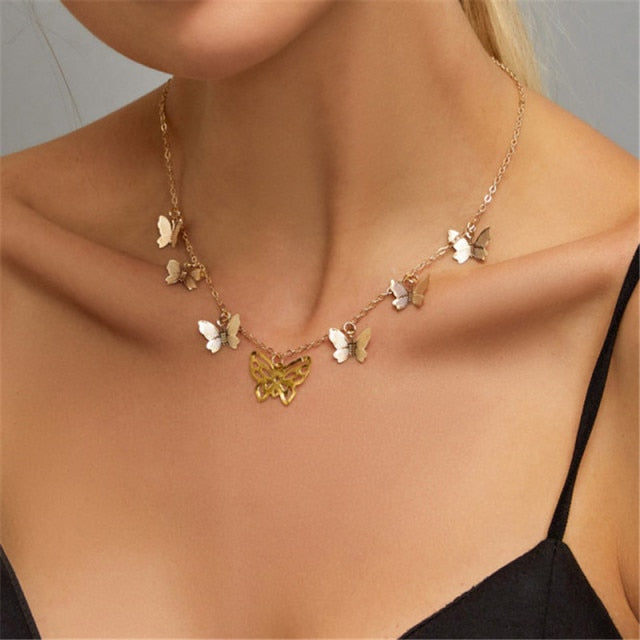 29-Piece Gold Layered Necklace Set for Women