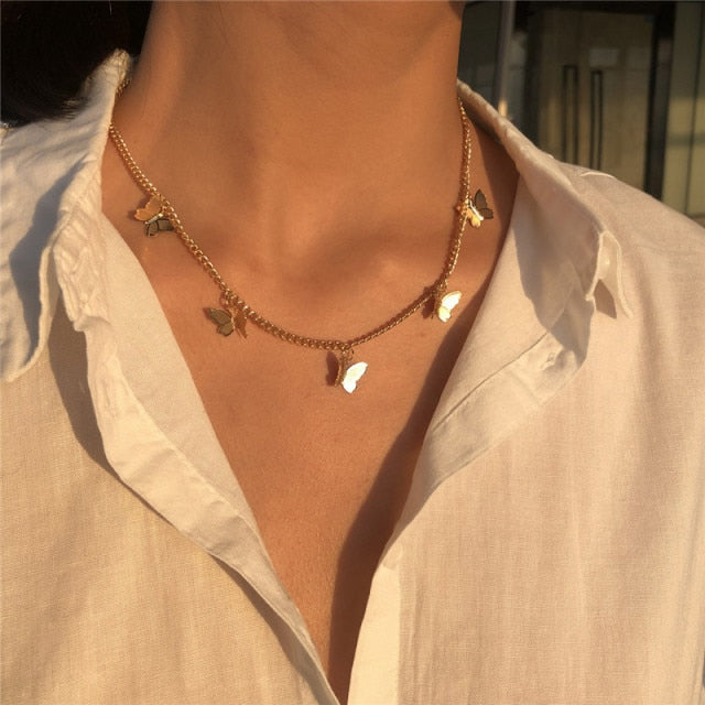 29-Piece Gold Layered Necklace Set for Women