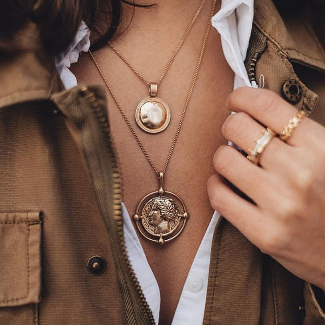 29-Piece Gold Layered Necklace Set for Women