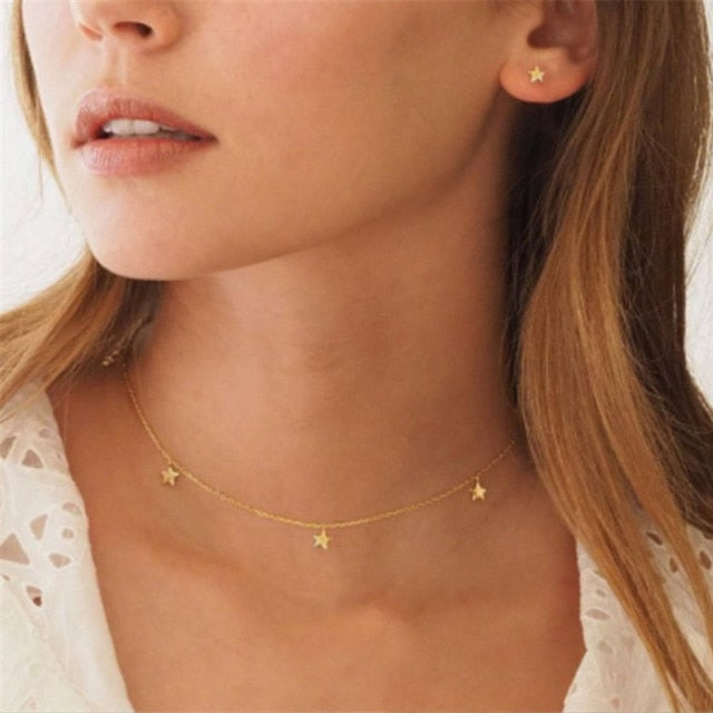 29-Piece Gold Layered Necklace Set for Women
